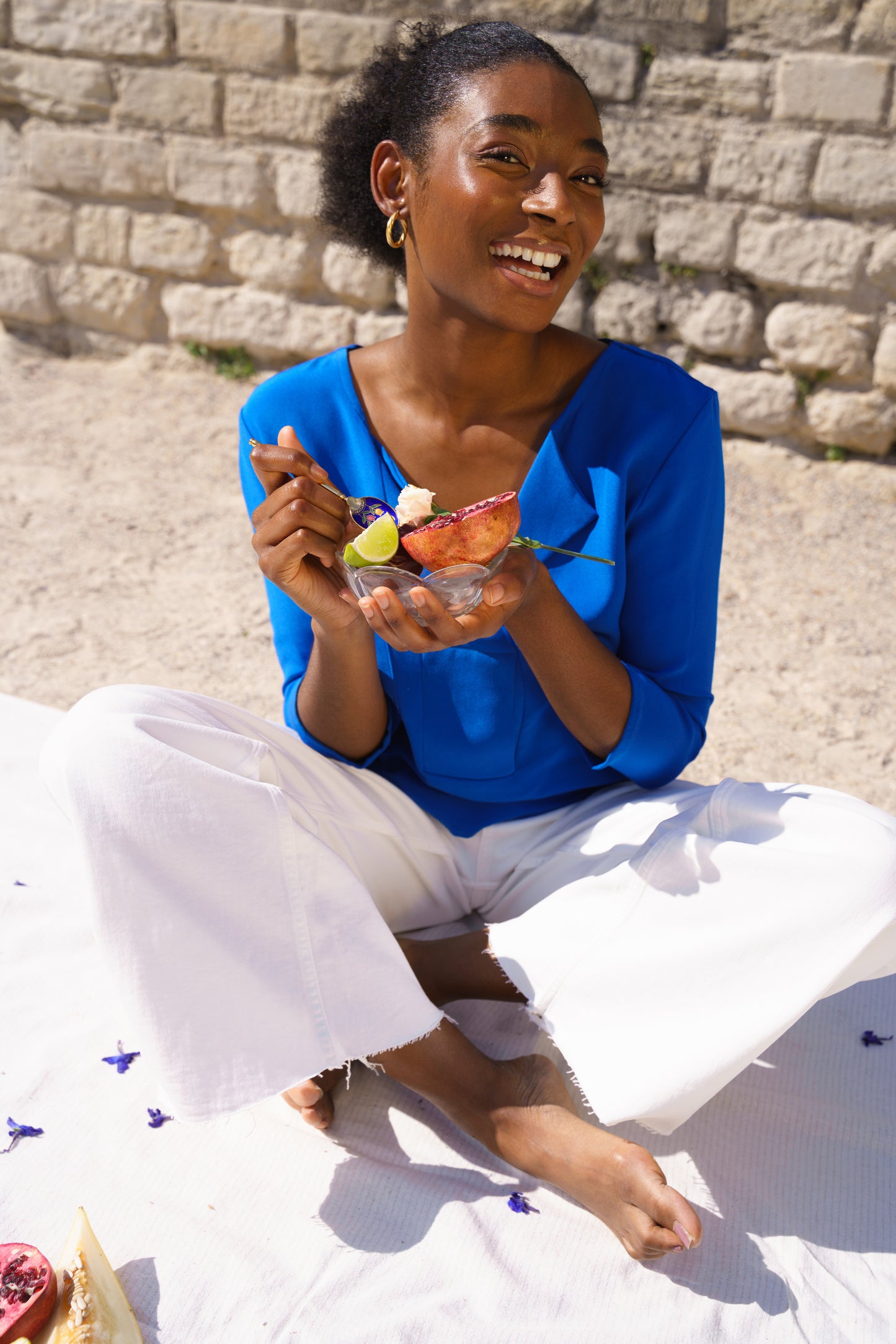 La blouse Copacabana | Bleu Intense