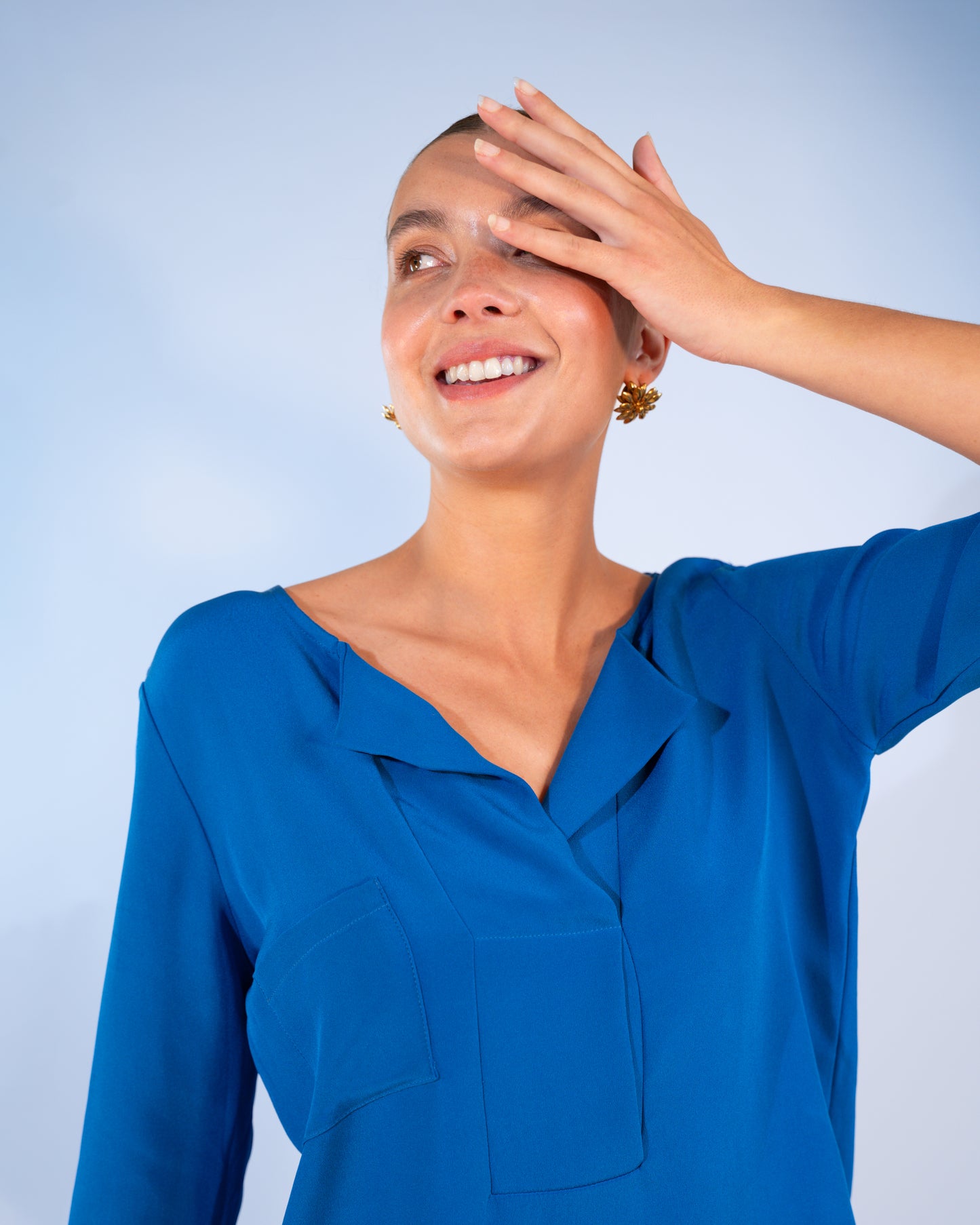 La blouse Copacabana | Bleu Intense